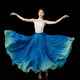 Classical dance costume 720 degrees large swing skirt dance practice performance costume fairy elegant modern dance