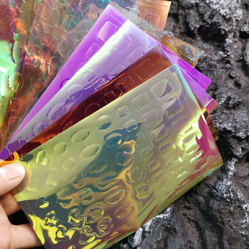 Manicure Aurora Ice Cube Cellophane Large Sheet Laser Sticker Mermaid Symphony Sticker Transparent No Glue Manicure Aurora Ice Cube Cellophane Large Sheet Laser Sticker Mermaid Symphony Sticker Transparent No Glue