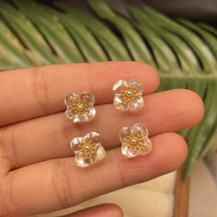 ��Ȼ��ˮ���𻨻����ǶS925�y��������ֹ�diy���������Ʒ