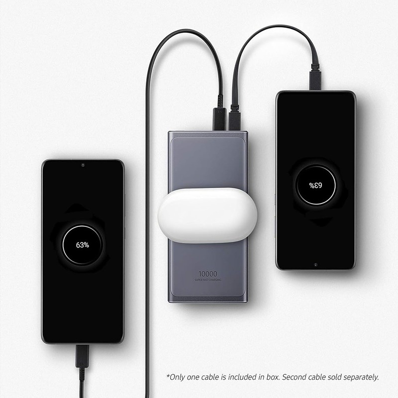 サムスンワイヤレスパワーバンク 10000 mAh コンパクト大容量ミニモバイル電源アルミニウム合金に適しています|undefined
