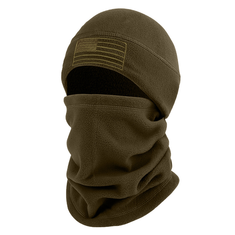 Fleece sombrero bandera americana invierno a prueba de viento caliente máscara esquí al aire libre Riding collar sombrerería estrella rayas orejeras
