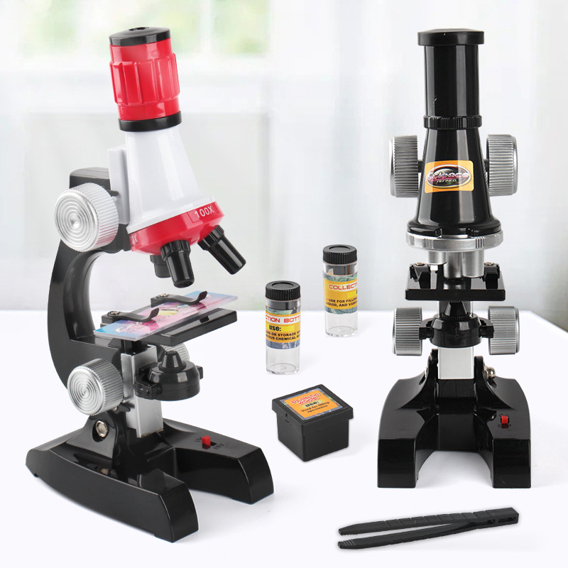 Cross-border educational early education simulation biological science HD student microscope children's interest cultivation science and education toys