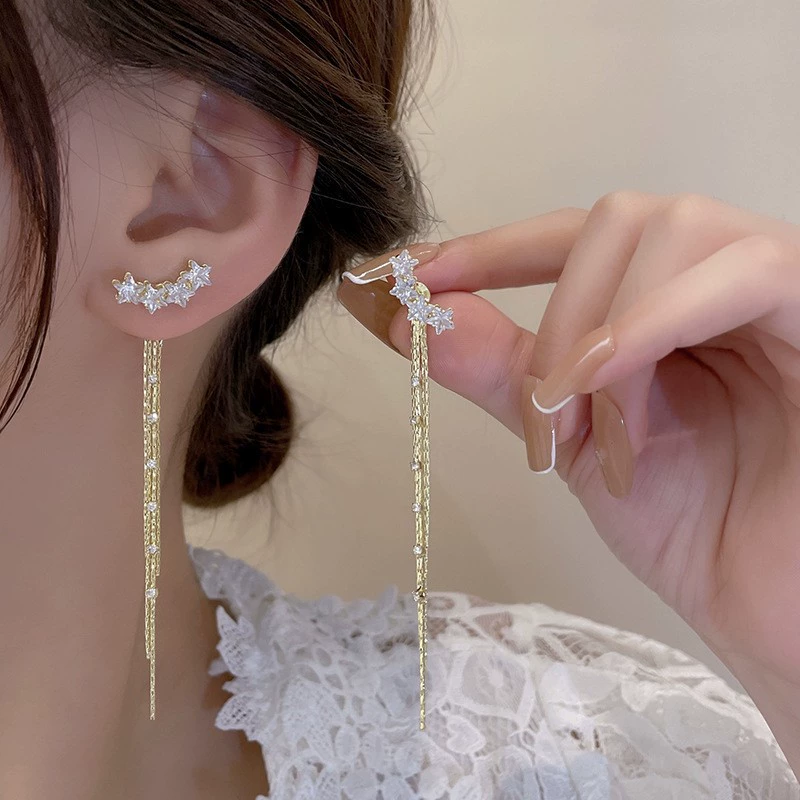 Серебряные серьги-бабочки с жемчужной вставкой, серебряная игла, двойное ношение, яркий фуксия акцент, 6 см