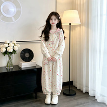 女童套装春秋款2026新款儿童韩版洋气秋装女孩卡通卫衣卫裤两件套