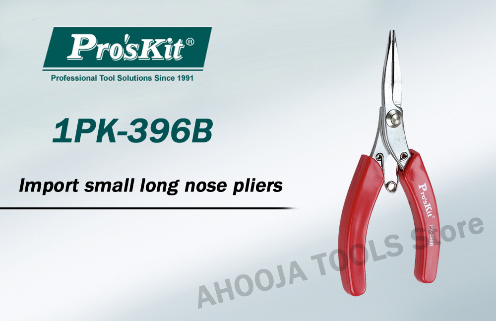 PROSKIT/宝工不锈钢红柄有牙尖嘴钳1PK-396B130mm