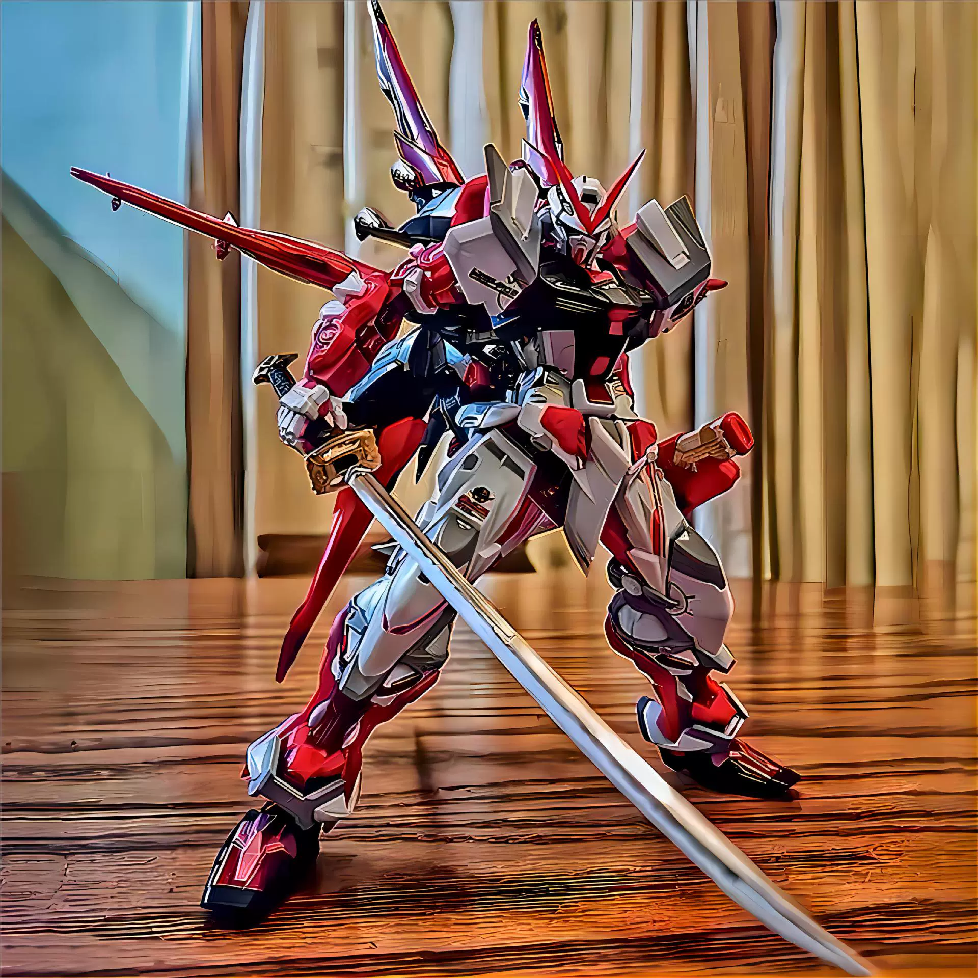 Модель Mecha Gundam в сборе HG Red Heretic Strike Freedom Mobile Suit Unicorn Фигурка игрушки MG