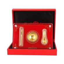 中式聚福三宝金碗金勺金筷银碗银勺银筷摆件套装批发直播礼品爆款