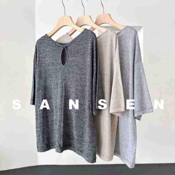 Row Premium Linen Wool Old Money Style Twisted Hollow Reversible Mid-Sleeve Knit Sweater for Women