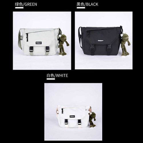 Japanese trendy brand tool style crossbody bag men's student large capacity messenger bag men's and women's street functional style shoulder bag