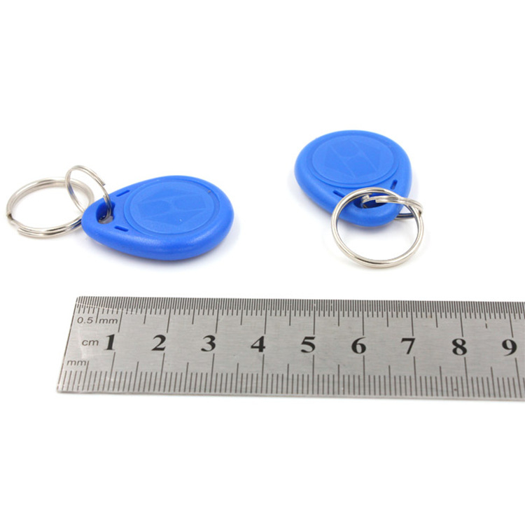 ID芯片卡 复制门禁卡 TK4100只读感应式芯片 ABS钥匙水滴扣