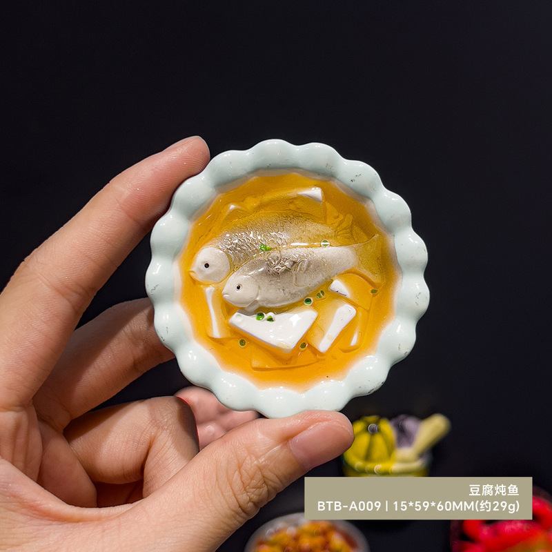 卡通仿真素菜冰箱贴食玩树脂食物饺子蔬菜立体居家留言装饰品磁贴|undefined