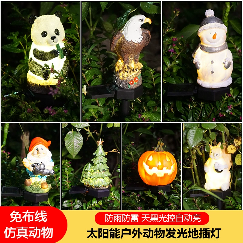 Солнечный Орел Напольный Свет Животных Свет Белка Панда Вилла Двор Декоративная Атмосфера Свет Газон Свет Сова