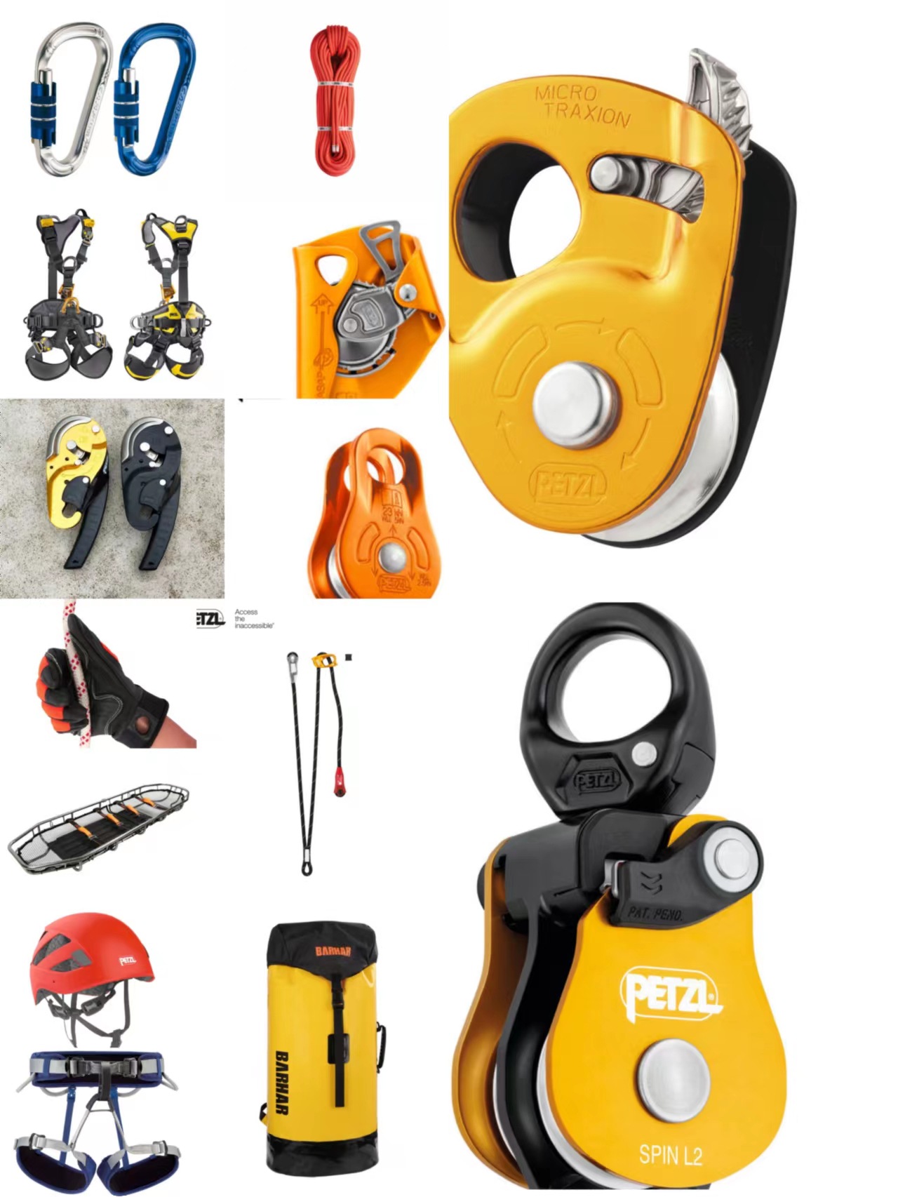 PETZL/攀索 消防高空救援  防坠落辅部件   绳索救援   山岳救援