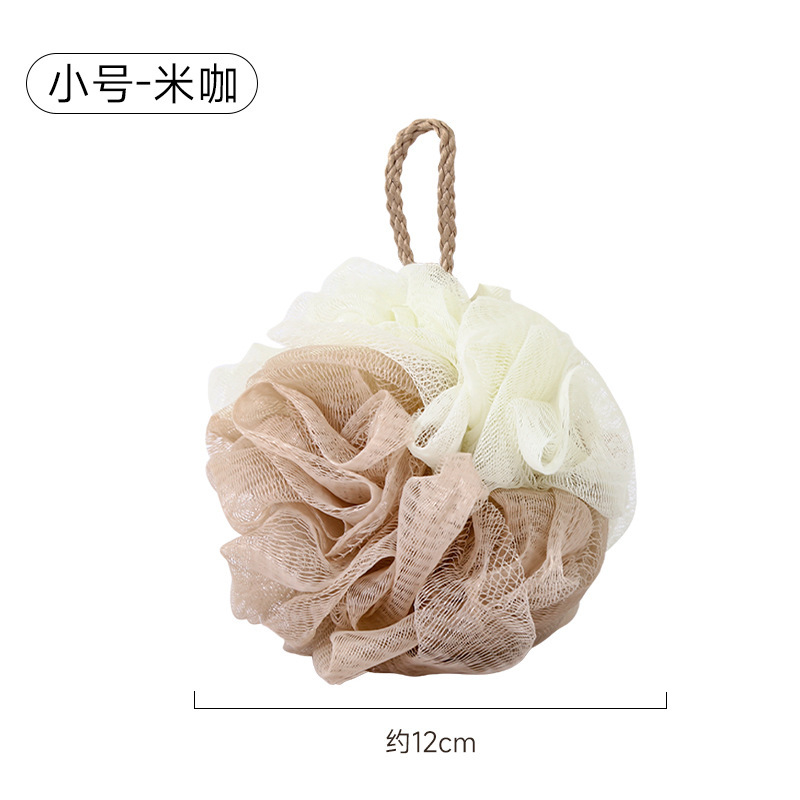 家用双色沐浴球浴花高档成人洗澡不散起泡网新款大号挂式搓澡耐用|undefined