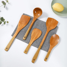 柯木长柄厨具正漆金柄铲勺套件厨房用具炒菜煎铲不粘锅创意漆柄勺