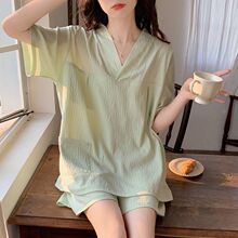 高档汗蒸服女带胸垫新款大码套装足疗家居服睡衣按摩洗浴中心浴衣