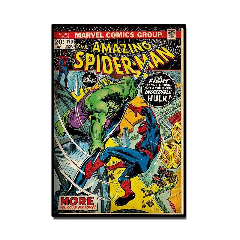 スーパーヒーローマーベルキャンバス絵画装飾絵画ポスター絵画コア速達temuアマゾン卸売販売|undefined