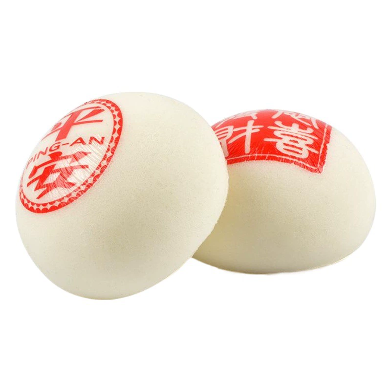 Pu Моделирование Медленный отскок Булочки Паровые Булочки Пищевой брелок Декомпрессионный зажим Музыкальная вентиляция Декомпрессионная игрушка Праздничный кулон