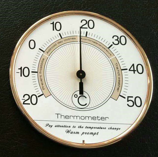 指针式 高精度 钟表嵌入式温度计湿度计壁挂干湿复古节能复古风