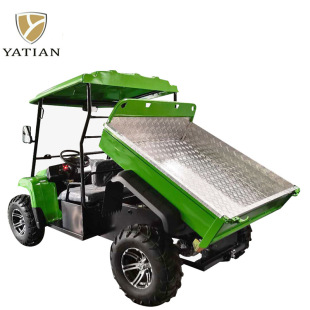 Electric Quadricycle Ce Certified Utility Vehicle 2 Seat Electric Utv Multi-Purpose Farm Vehicle High-Power Ac Motor