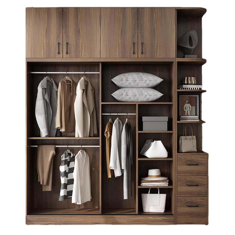 Nordic puerta corredera armario moderno minimalista pequeño apartamento armario dormitorio armario hogar económico placa armario image 6