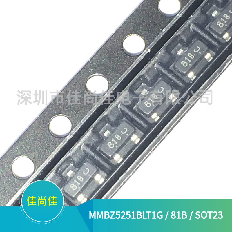MMBZ5251BLT1G 丝印81B SOT23 22V 稳压二极管