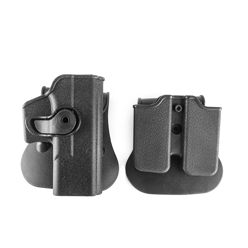 (2개) GLOCK G17 빠른 다이얼 전술 나무 케이스 회전 나무 케이스 플라스틱 나무 케이스 CS 장비 국경 폭발