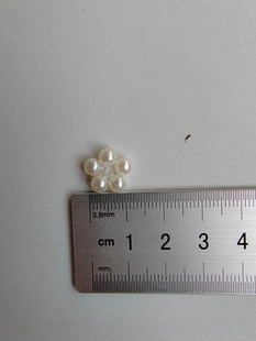 Crystal five-petal flower pearl accessories DIY hair accessories handmade accessories holding flower wrist flower accessories hairpin earrings