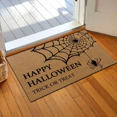 Avtomobil döşəmə paspasları — doormat, easy-to-clean entryway mat - imitation-coconut-fiber-uv-print-spider-web-4060cmimitation-coconut-fiber-rubber-base