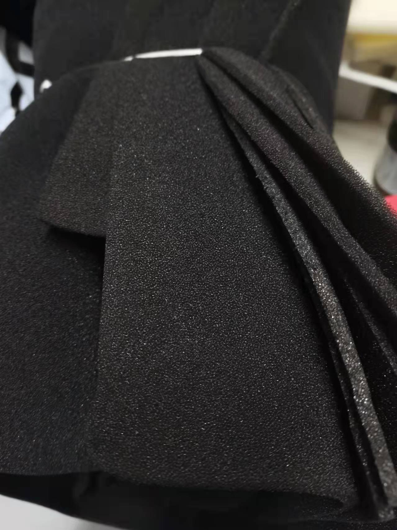 厂家供应黑色网孔过滤防尘海绵/25见方工业填料海绵