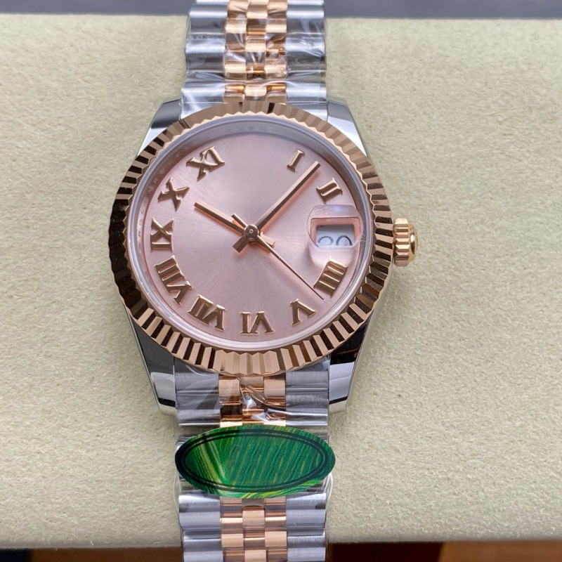 Rolex Datejust Series Two-Tone 31mm Automatic Mechanical Women's Watch 904 Stainless Steel Classic Diamond-Studded Luminous Waterproof Export Model