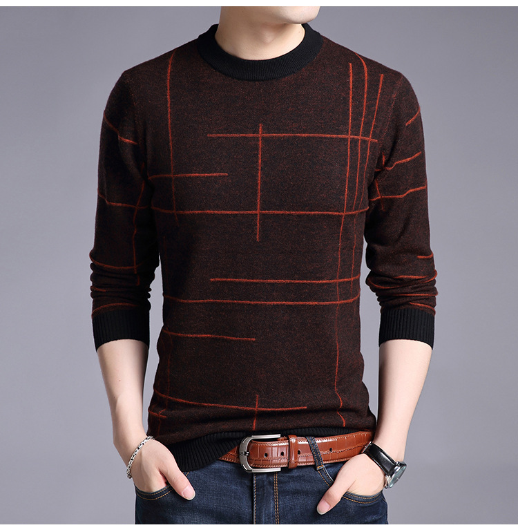 Men's Knitted Long Sleeve Shirt - Style 2