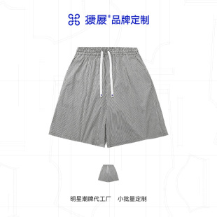 Jie Zhan Customization | Bubble Plaid Striped Casual Men's Shorts, All Styles of Designs, Choose and Customization