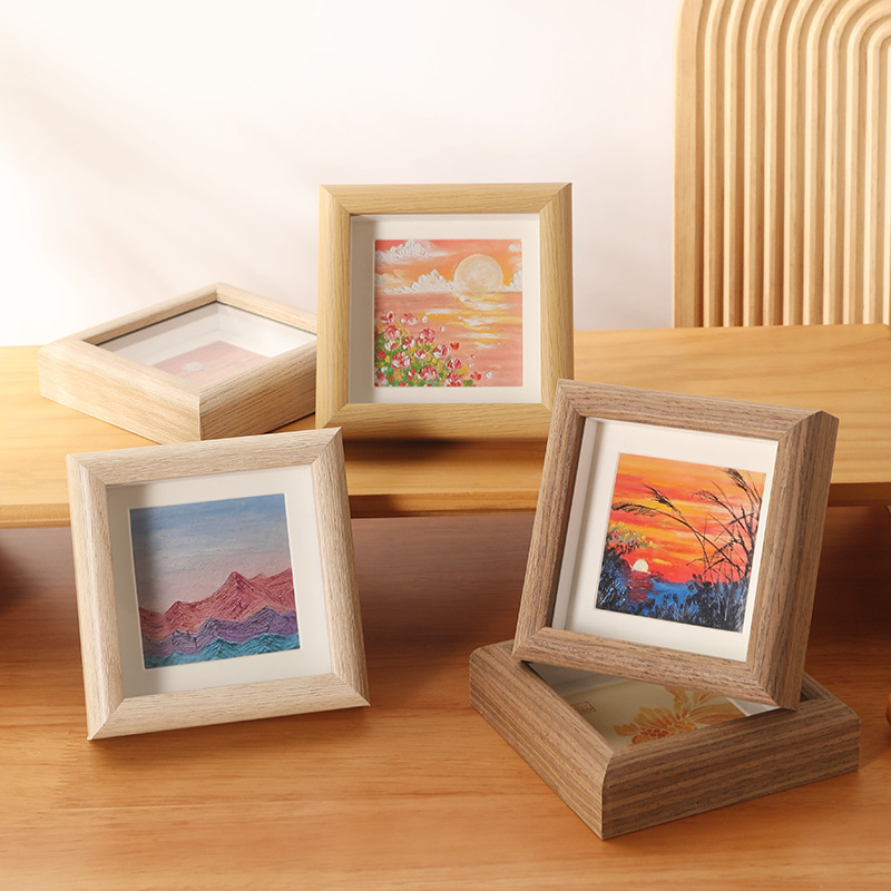 Square 456 inch oil painting stick photo frame small red book hollow three-dimensional 10*10cm butterfly specimen picture frame wall Square 456 inch oil painting stick photo frame small red book hollow three-dimensional 10*10cm butterfly specimen picture frame wall