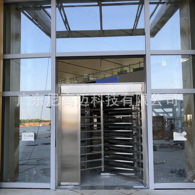 湛江西站单向门手动全高转闸门车站进出口单限闸旅客通行单向辊闸