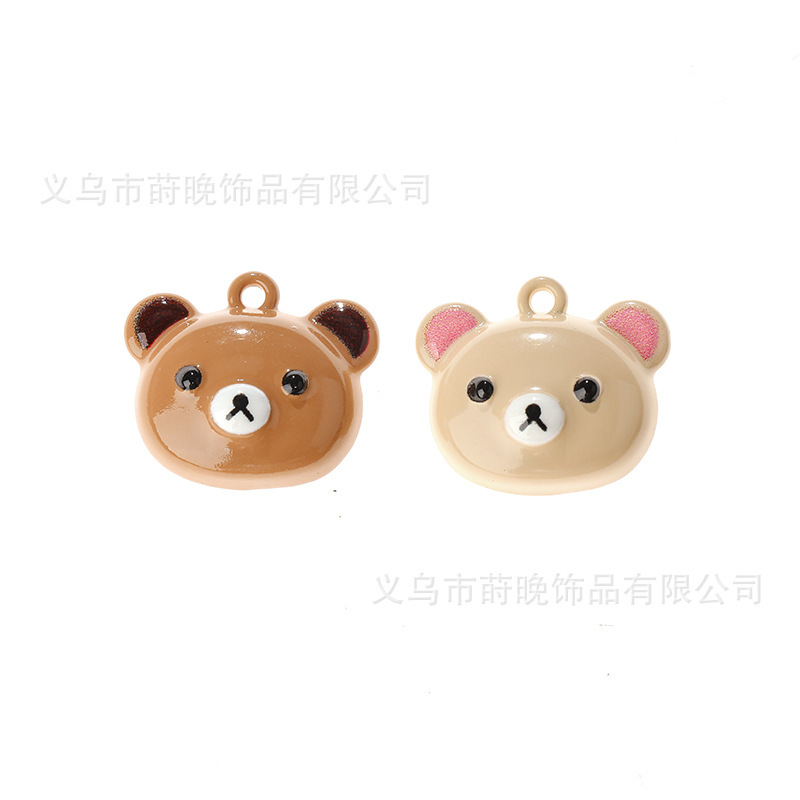 亜鉛合金ペイントかわいい漫画動物クマペンダント diy 携帯電話チェーンキーホルダーブレスレットジュエリーアクセサリー|undefined