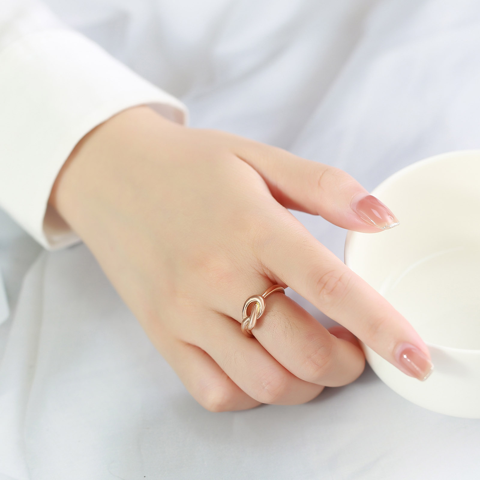 Fashion Solid Color Stainless Steel Rings Plating Stainless Steel Rings