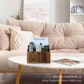 木质卫生间纸巾置物架办公室文件资料收纳架客厅遥控器杂物整理架