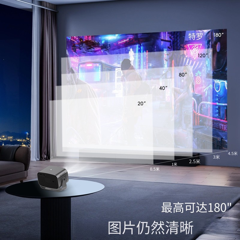 プロジェクター外国貿易クロスボーダー新モデル V100 電動フォーカスプロジェクター Android 4K HD ホームシアター|undefined