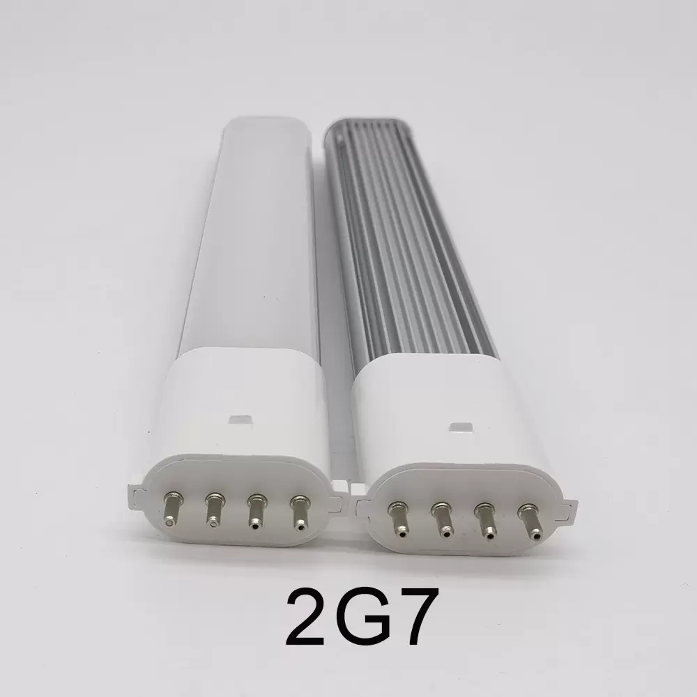 厂家直销LED4W6W2G7四针横插灯乳白罩G23/2G7插拔管PLC管节能灯