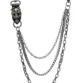 灵魂对撞 SoulCollision 欧美百搭牛仔裤腰链复古牛皮潮男女裤链