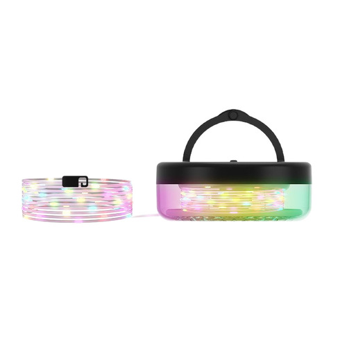 Cross-border outdoor camping light LED tent tape measure camping string lights decorative colored lights colorful portable camping atmosphere light 