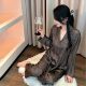 YASE [Lady Experience] Korean Spring Lazy Geometric Pattern Internet Celebrity Niche Light Luxury Fashionable Home Clothes