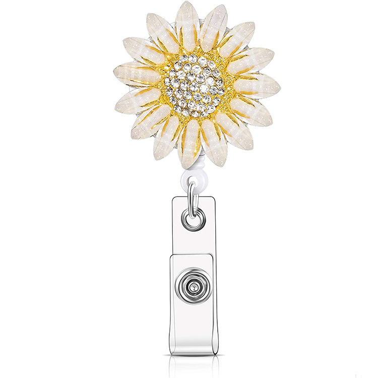 Girasol de Cristal Hecho a Mano｜Adorno Retráctil Giratorio