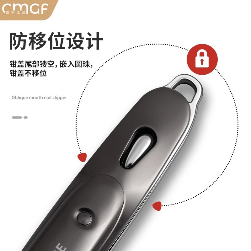 Cuchillo de uñas portátil regalo de cuchillo de uñas ajuste de pedicura en stock plegable único dedo tijeras de piel muerta biselada doméstica image 4