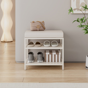 Shoe-Changing Bench for Home Entrance, Small Creative Stool for Sitting, Shoe Cabinet, Cloakroom, Shoe-Trying Low Stool, Entryway Shoe Bench