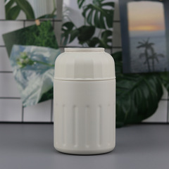 Wholesale Striped Vacuum-Insulated Stew Pot with Lid, Vacuum-Insulated Mini Lunch Box with Spork, Office Thermal Lunch Box with Spoon