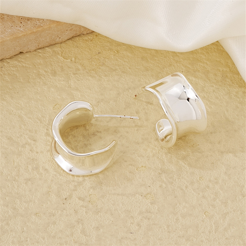 8g Weight Hoop Earrings, Drop Earrings Classification 1 Pair Quantity Holiday, Daily Occasion Copper Material Geometric Pattern Women's Gender Plating Design Simple Style Style 1 Pair Simple Style Geometric Plating Copper Hoop Earrings Drop Earrings 14