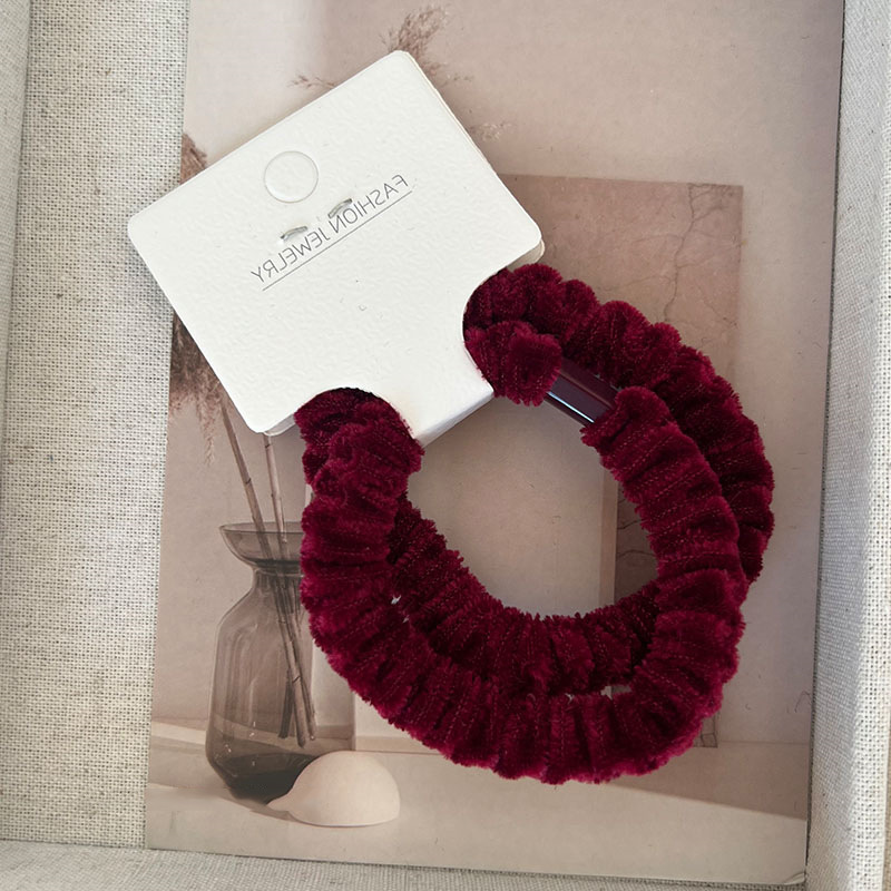 20g Weight Hair Tie Hair Accessories Type 1 Piece Quantity Daily Occasion Plush Material Solid Color, Horse Pattern Winter, Autumn, Autumn&Winter Season Women's Gender Simple Style Style Simple Style Women's Solid Color Horse Plush Hair Tie 11