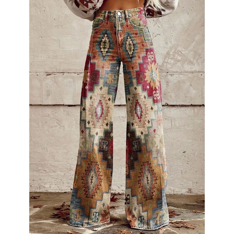 European and American Popular Models on Aliexpress, Large Size Casual Imitation Denim Wide-Leg Pants with 3D Patterns, Ultra-Low Waist, Loose Fit European and American Popular Models on Aliexpress, Large Size Casual Imitation Denim Wide-Leg Pants with 3D Patterns, Ultra-Low Waist, Loose Fit